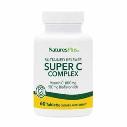 natures plus super βιταμίνη c complex μπουκάλι 60 ταμπλέτες